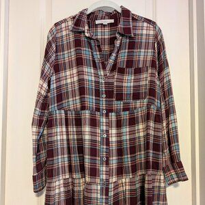LOFT Plaid Dress (Size S)